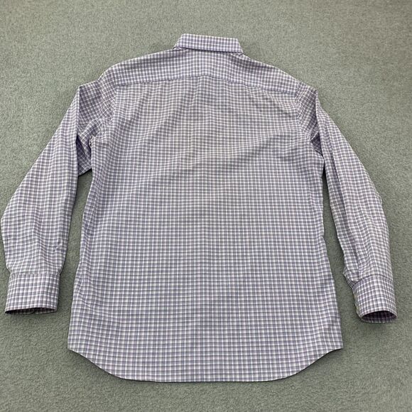 Banana Republic Button Up Shirt Mens Large 16-16 1/2 Plaid Non Iron Slim Fit - Picture 13 of 16